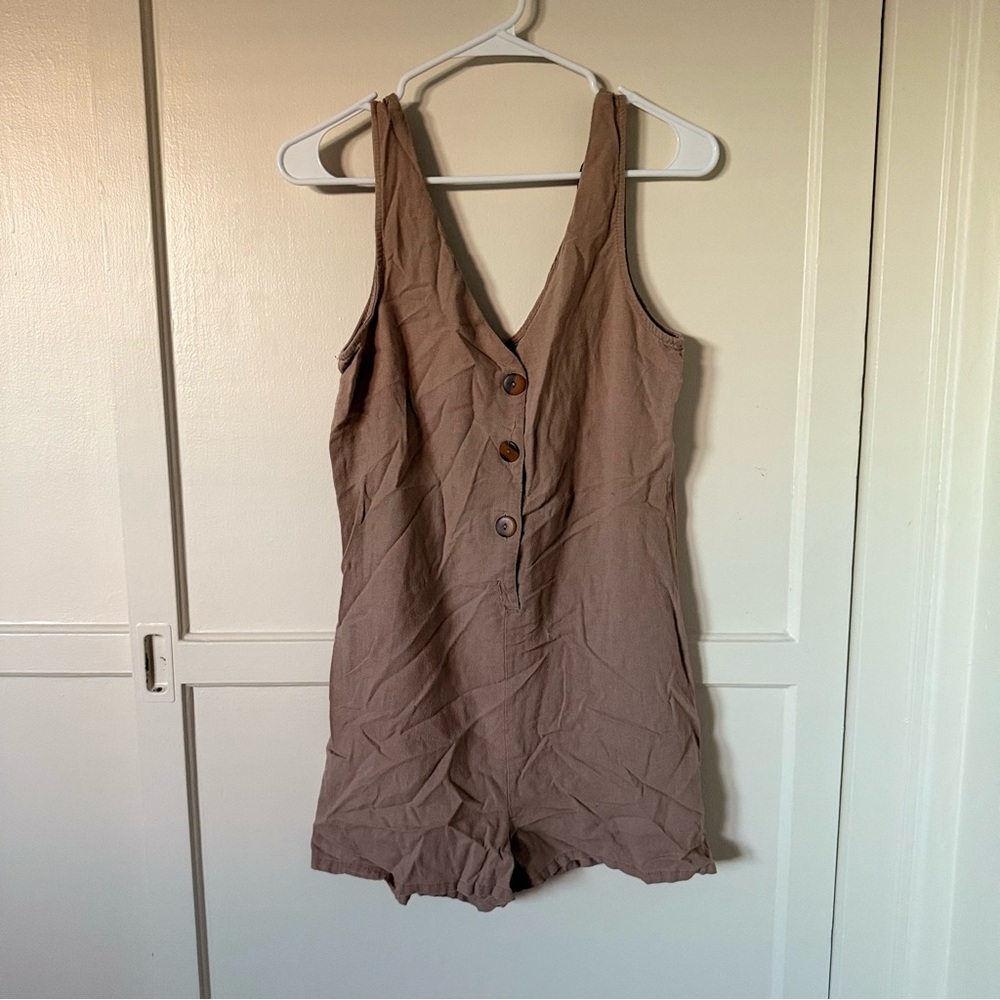 Heart Hips Tan Romper